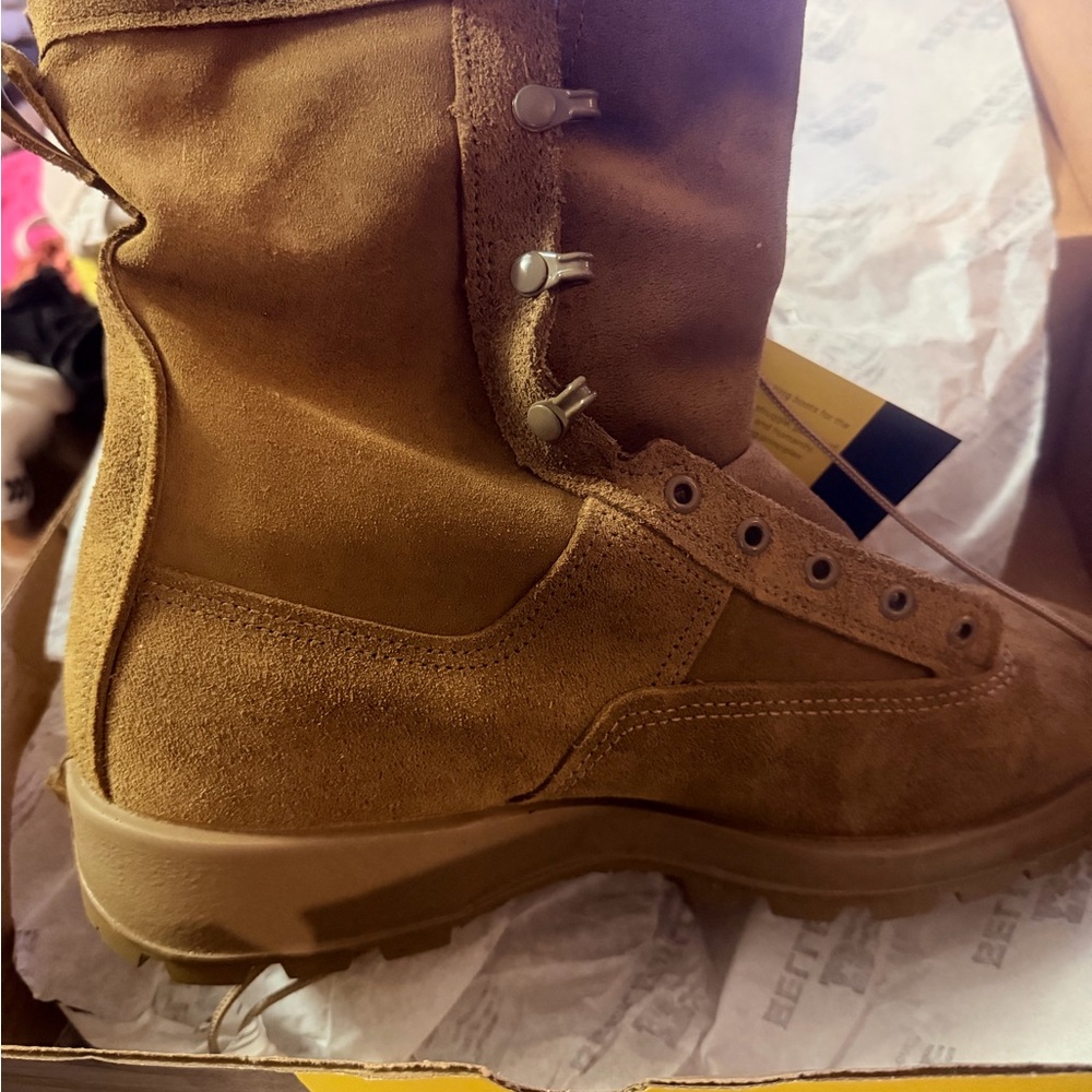 Men's Belleville Brown Waterproof Steel Toe Boots - Picture 3 of 5